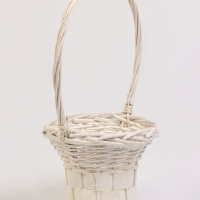 Набор 3 шт корзин плетеных 28х28х16, 22х22х15, 19х19х14 см, плетеная ручка h=_ см, серый