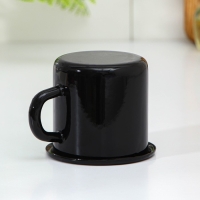 Кружка эмалированная &laquo;Ночь&raquo;, 380 мл, цвет чёрный