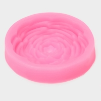 Молд &laquo;Прекрасная роза&raquo;, силикон, 5,7&times;5,7&times;1,2 см, цвет МИКС
