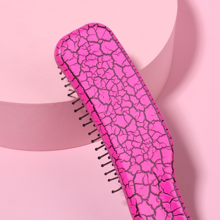 Расчёска - мини массажная, 3 &times; 14,5 см, цвет МИКС