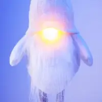 Фигура текстиль &laquo;Гном в белом&raquo; 55 см, 1 LED, от батареек AG13&times;3, свечение тёплое белое