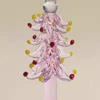 Бокал для шампанского "Елочный", розовый 6х25 см