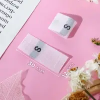 Размерники жаккардовые, S, 12&times;30 мм, 100 шт., белые