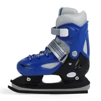 Коньки детские раздвижные BlackAqua, р. 26-29, для фитнеса, синие
