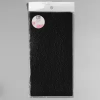 Заплатка клеевая из кожзаменителя, 10&times;20 см, чёрная