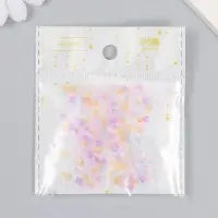 Бисер стекло 8/0 "Матовый полупрозрачный. Меланж розовый" 10 гр