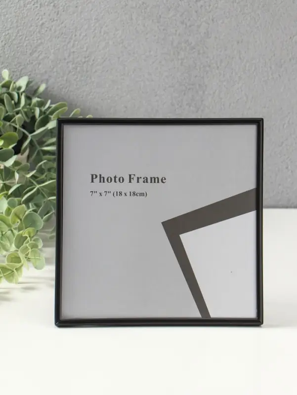 Фоторамка металл на 1 фото 18х18 см "Классик" чёрная 1,5х18,4х18,4 см