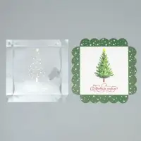 Коробка для кондитерских изделий с пластиковой крышкой &laquo;С Новым годом!&raquo;, 18&times;3 см