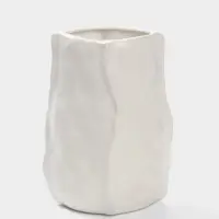 Ваза настольная керамика "Габино" 18,5х12 см, белый