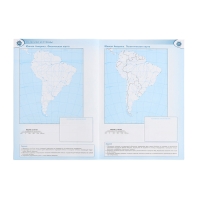 Контурные карты &laquo;География&raquo; 7 класс, Матвеев А.В., новые границы, 2024