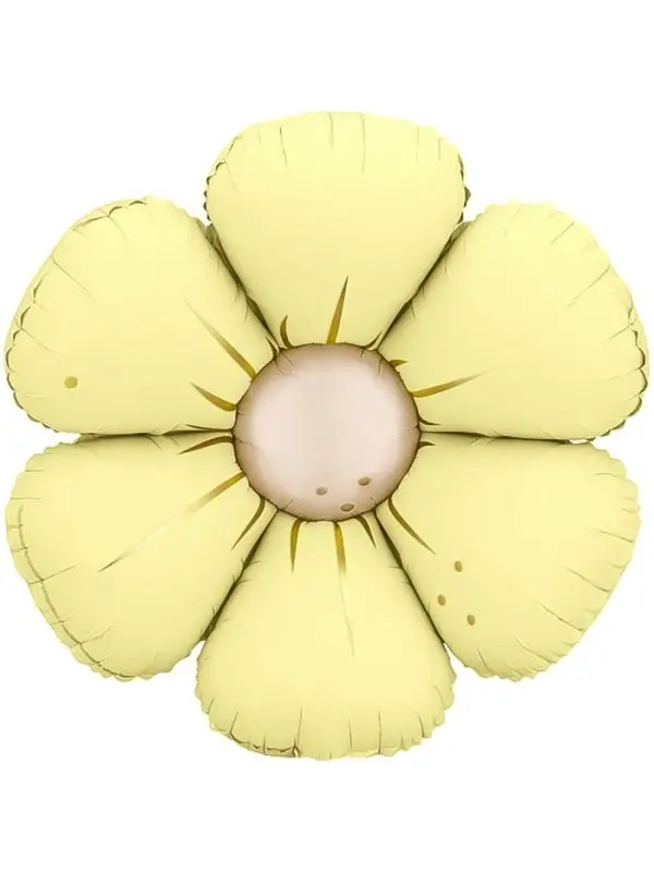 Воздушный шар фольгированный 25" &laquo;Ромашка&raquo;, жёлтый сатин