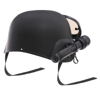 Шлем полицейского &laquo;Спецназ&raquo;, с фонариком и очками