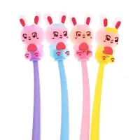 Ручка - прикол гелевая &laquo;Зайка&raquo;, синий стержень, МИКС