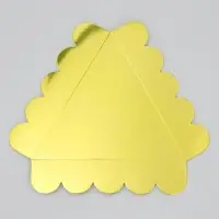 Коробка для печенья, кондитерская упаковка с пластиковой крышкой, &laquo;Жёлтая&raquo;, 18 х 3 см