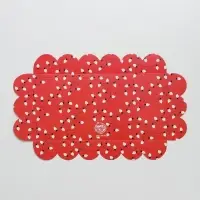 Коробка для кондитерских изделий с пластиковой крышкой &laquo;Гирлянды&raquo;, 10.5 х 21 х 3 см