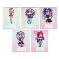 Тетрадь 24 листа в линейку Calligrata &laquo;Аниме 07&raquo;, обложка мелованный картон, МИКС