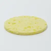 Спонж для умывания, d=8 см, жёлтый