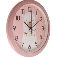 Часы настенные "Альпака", детские, плавный ход,  d=29см, розовые