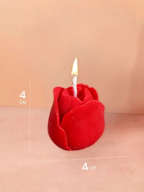 Свеча "Тюльпан" 4х4х4 см, соевый воск