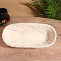 Корзинка с тканевым подкладом, 35х16х8 см, ротанг