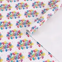 Бумага упаковочная глянцевая &laquo;С Днём рождения&raquo;, 70 &times; 100 см