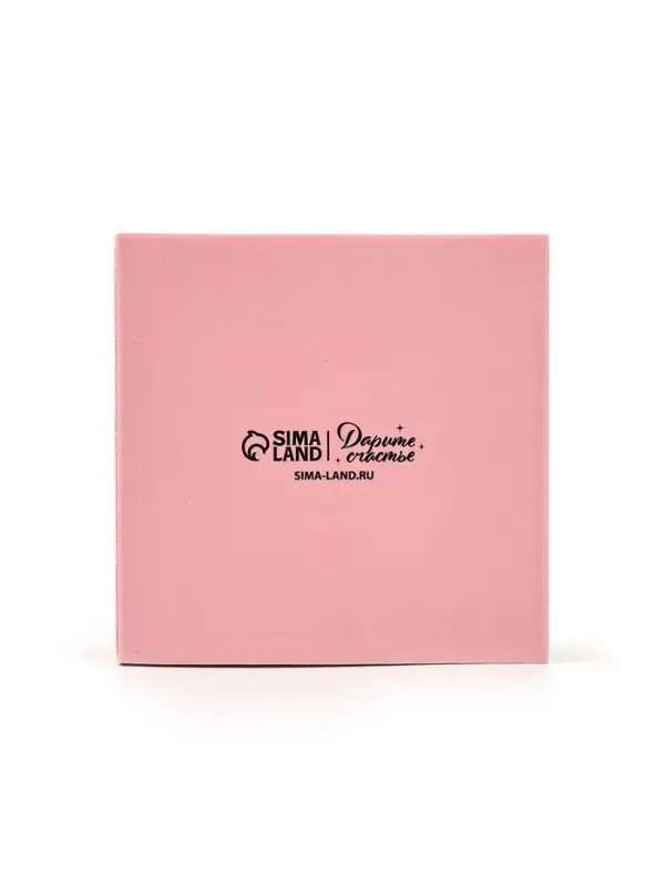 Коробка под бижутерию &laquo;Розово-бежевая&raquo;, 7.5 х 7.5 х 3 см