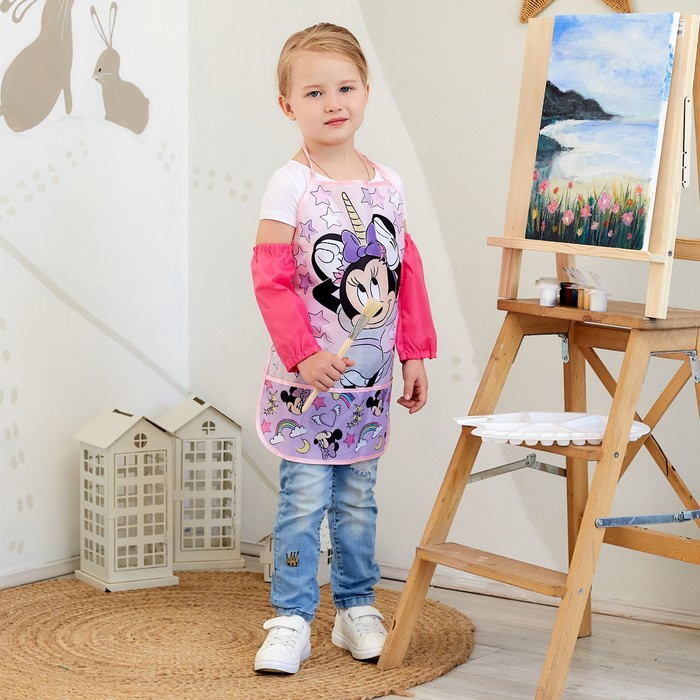 Фартук с нарукавниками детский «Минни Маус», Единорог, 49х39 см Фартук с нарукавниками детский «Минни Маус», Единорог, 49х39 см