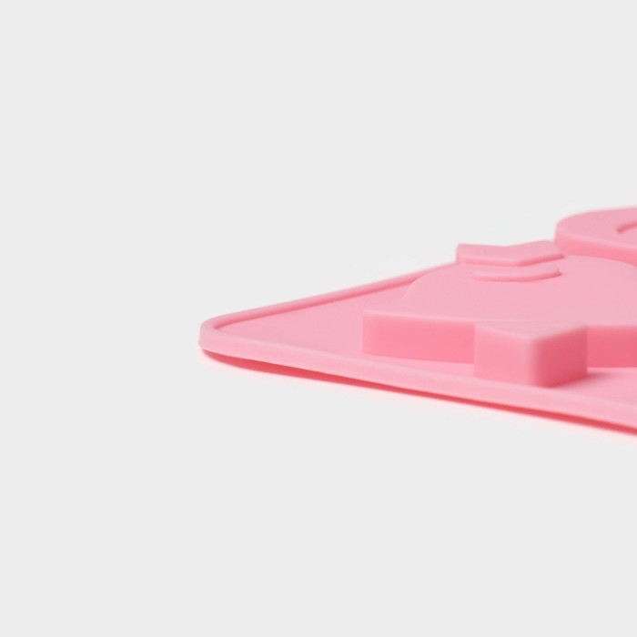 Форма для шоколада Доляна &laquo;Амуры&raquo;, силикон, 13 ячеек, 23&times;16,5&times;0,5 см, цвет розовый