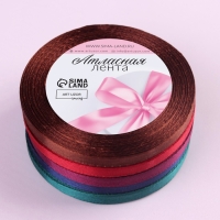 Набор атласных лент &laquo;Вечерние огни&raquo;, 5 шт, размер 1 ленты: 6 мм &times; 23 &plusmn; 1 м