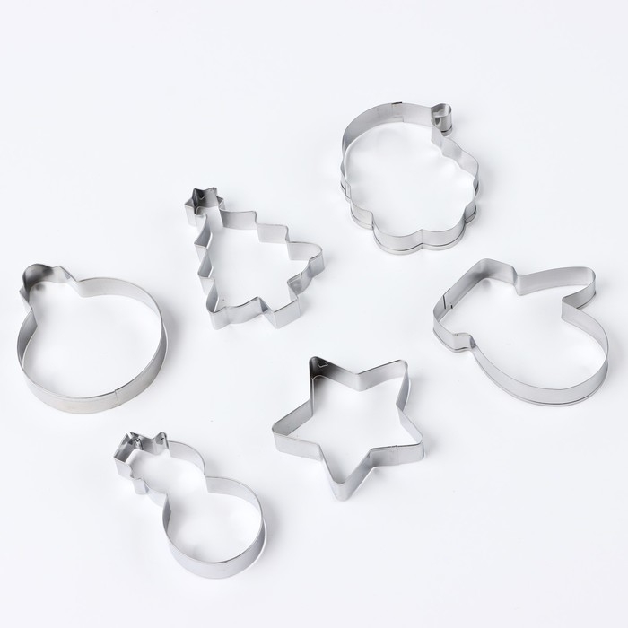 Новый год. Набор форм для печенья &laquo;Зимние истории&raquo;, 6 шт