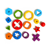 Детская развивающая пирамидка &laquo;Разные фигуры&raquo; 9,5&times;9,5&times;15,5 см