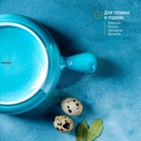 Кокотница фарфоровая Magistro &laquo;Церера&raquo;, 500 мл, d=15 см, цвет голубой