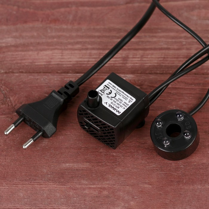 Фонтан "Бунгало в тропиках" 11х13х19,5 см (с подсветкой)