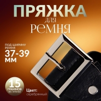 Пряжка для ремня, 4,8 &times; 3,6 см, 39 мм, цвет серебряный