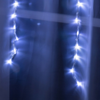 Гирлянда &laquo;Водопад&raquo; 2 &times; 1.5 м, IP20, прозрачная нить, 400 LED, свечение белое, 8 режимов, 220 В