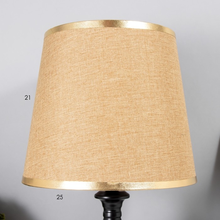 Настольная лампа Берта E27 40Вт черный 25х25х42,5 см RISALUX