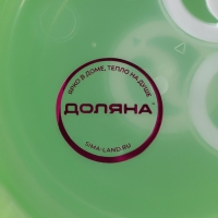 Ланч - боксы Доляна &laquo;Горошек&raquo;, набор 3 шт: 300/600/900 мл, круглые, цвет розовый