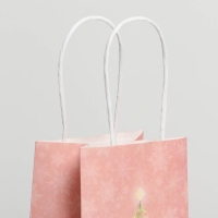 Пакет подарочный новогодний крафтовый &laquo;Новогодние сны&raquo;, 12 х 21 х 9 см, Новый год