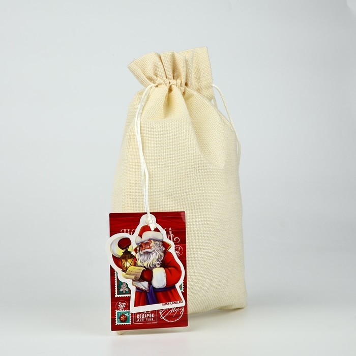 Мешок подарочный &laquo;Новогодняя почта&raquo;, 20 х 30 см , Новый год