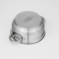 Набор кастрюль &laquo;Гретта&raquo;, 3 предмета: кастрюли 2,2 л, 4,2 л, ковш 1,6 л, капсульное дно, индукция