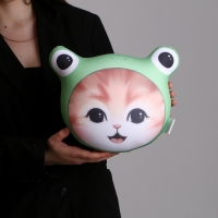 Подушка антистресс &laquo;Котик-лягушка&raquo;