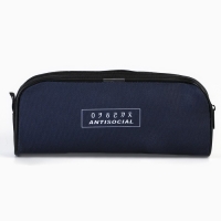 Пенал школьный текстильный &laquo;1 сентября: Антисоциальный&raquo;, 20 х 8 х 4 см