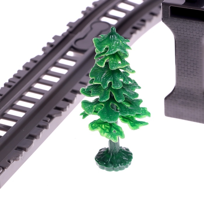 Железная дорога &laquo;Ретро&raquo;, работает от батареек, световые и звуковые эффекты, детская