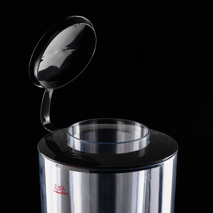 Башня пивная с ёмкостью для льда &laquo;Меркурий&raquo;, 2,5 л, цвет чёрный
