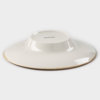 Тарелка фарфоровая для пасты Magistro &laquo;Церера&raquo;, 160 мл, d=21 см, цвет коричневый