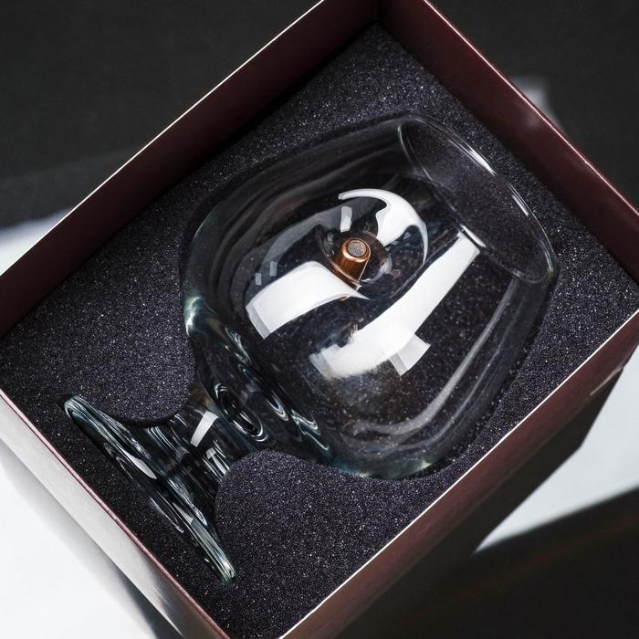 Бокал Бокал "Непробиваемый", пуля, для коньяка, коробка, 395 мл