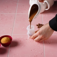 Молд новогодний &laquo;Оленёнок&raquo;, силикон, 6&times;3&times;6 см, прозрачный