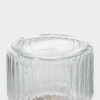 Банка стеклянная для хранения сыпучих продуктов Доляна &laquo;Варенье&raquo;, 600 мл, 11&times;15,5 см, с керамической крышкой