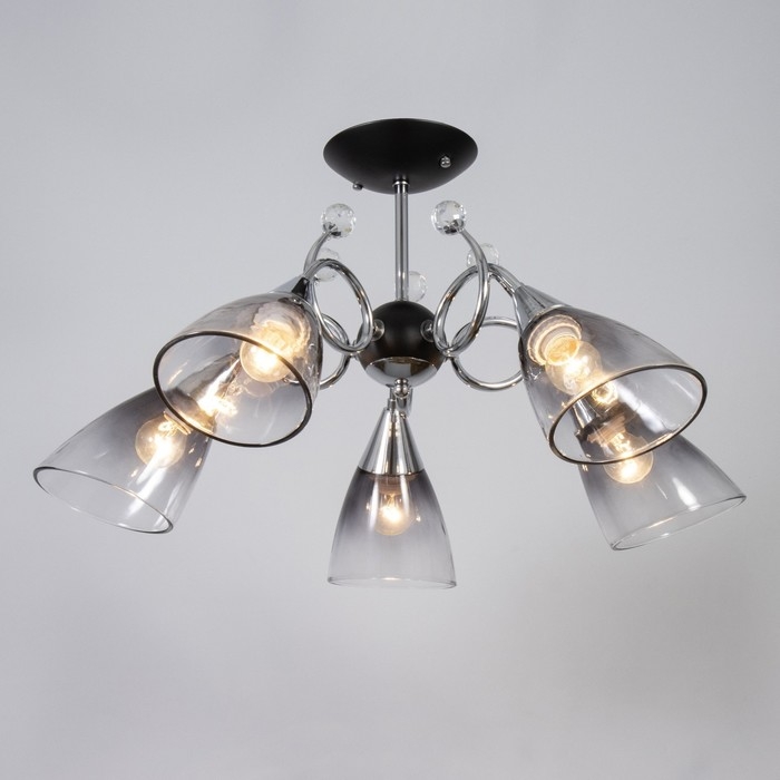 Люстра "Марианна" 5хЕ27 40Вт черный 69х69х32,5см BayerLux