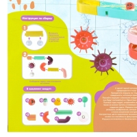 Игрушка для ванны &laquo;Водная горка&raquo;, 11 деталей, 5 игрушек, ковш, на присосках, Крошка Я